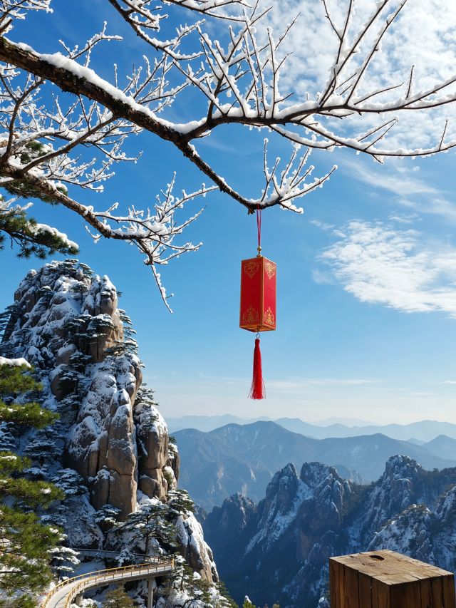 嵩山雪景，美如仙境