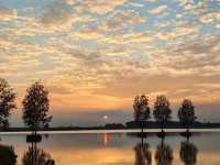 去駐馬店必打卡！邂逅宿鴨湖絕美落日