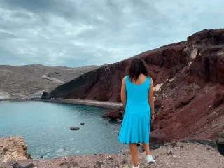 Santorini Fira & Red Beach & Lighthouse