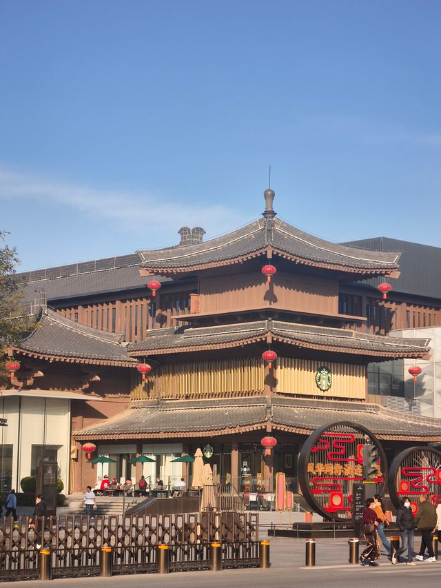 深秋初冬的西安大雁塔半日遊也太愜意了吧！