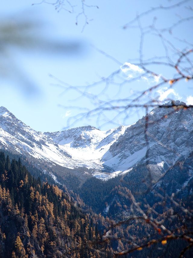 九寨初冬丨是天地緩緩展開的一幅山水留白