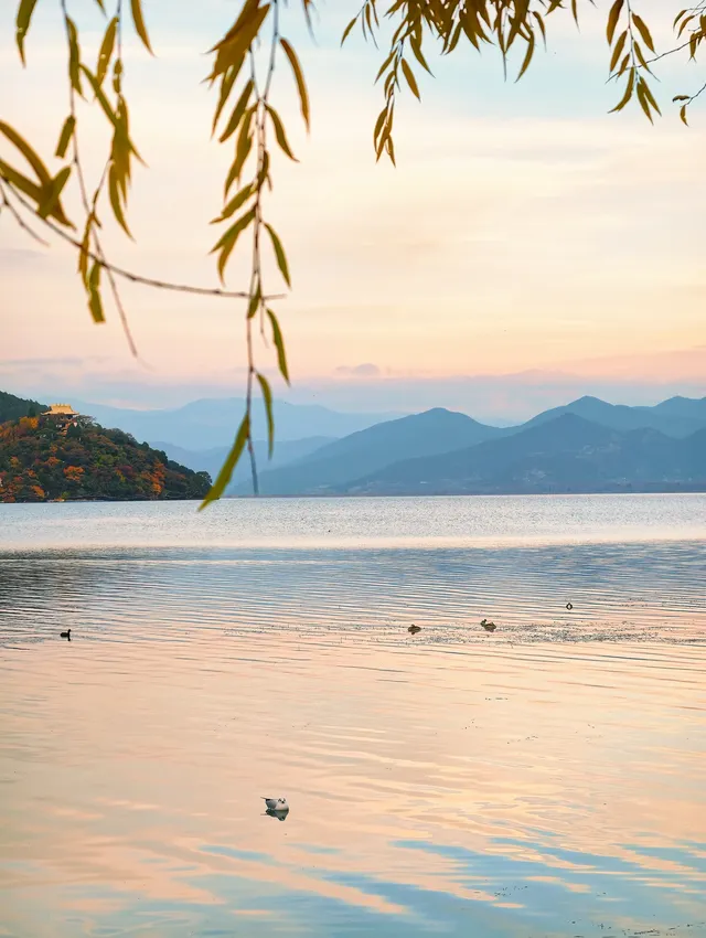 我在瀘沽湖收集了一整個日落劇場的浪漫