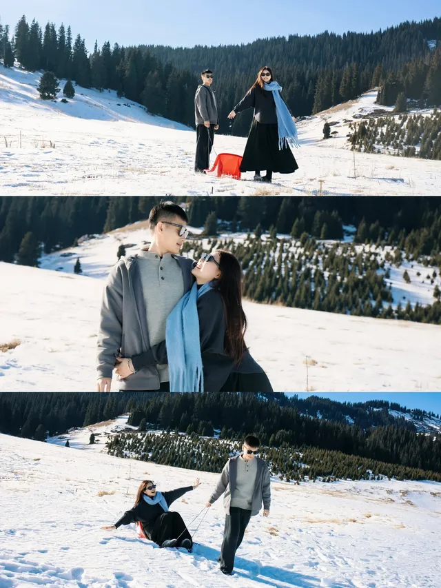 賽里木湖情侶照 賽里木湖情侶照