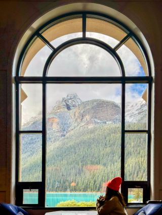 The most beautiful afternoon tea at Banff, Canada's "Window of the World" 🩵