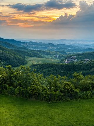 Hefei 1.5h to discover a hidden gem hotel | outside the window is the valley and sunset glow