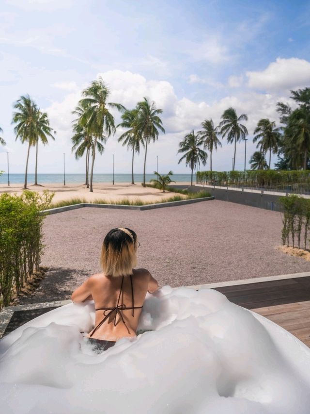 โรงแรมสวยเปิดใหม่ มีอ่างทุกห้อง ในทับสะแก