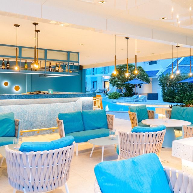 💙Kram Pattaya โรงแรมติดริมทะเลฟีลไลค์ซานโตรินี