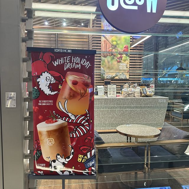 《韓国/ 仁川空港》朝からオープン！おすすめカフェ✨COFFEE@WORKS