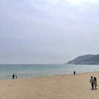 여유로운 부산 송정해수욕장🌊