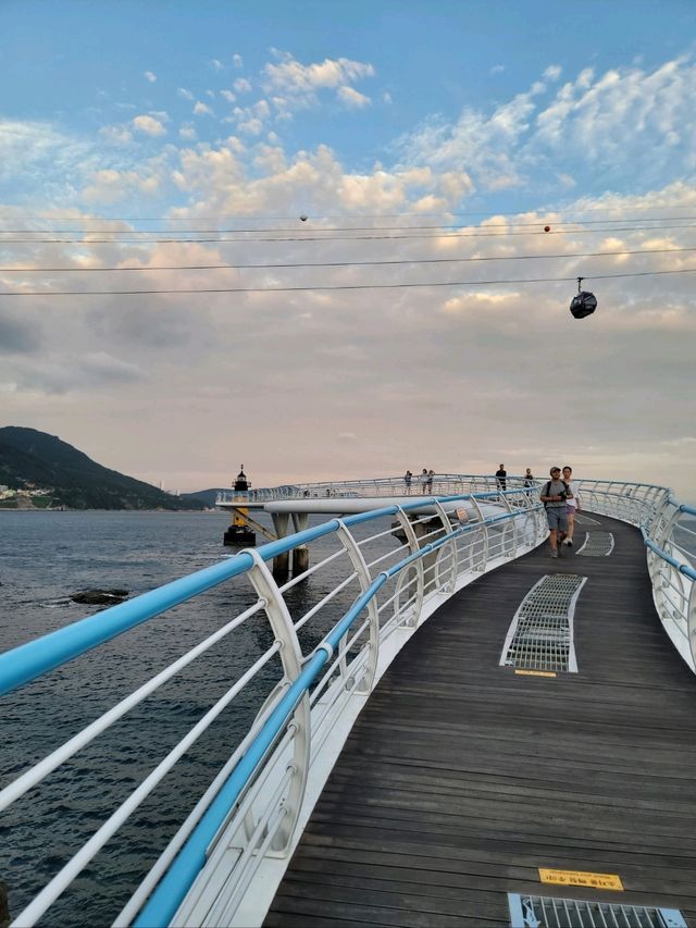 노을질무렵 더 예쁜 송도 구름산책로☁️
