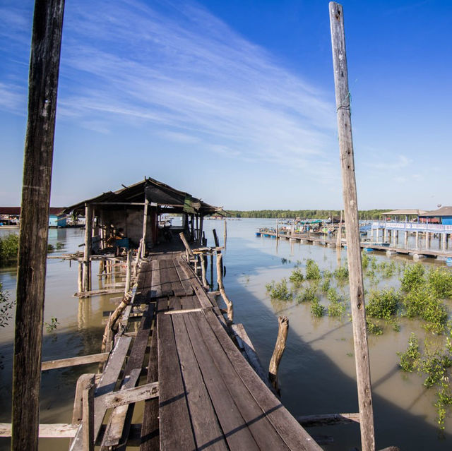 The Beauty of Kukup Houses Malaysia