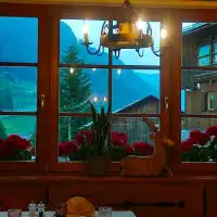 DINING IN A COZY RESTAURANT!