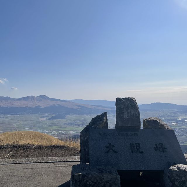 熊本必去！大觀峰滑翔傘欣賞阿蘇火山🌋