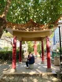 香港　香港観光　地元民の憩いの場　眾坊街休憩花園に行ってきたぞ！