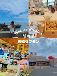 【日帰り】忙しい人でも行けちゃう🎶グルメ！観光！体験！全部楽しめる茨城満喫プラン🥳💞【弾丸旅行】