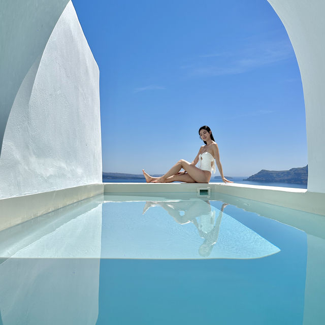 Santorini 人生住過最美的酒店🩵