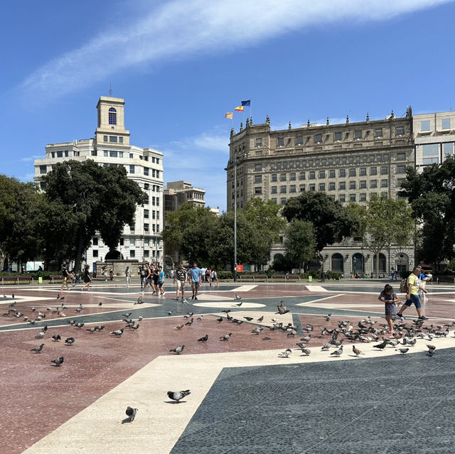 Central square in Barcelona 