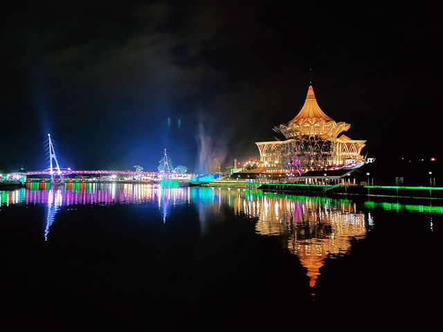 Kuching Waterfront Symbolic of Modern & Historical Sarawak 