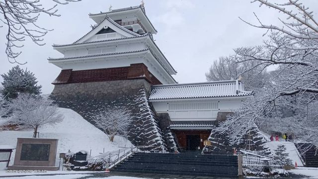 Winter Serenity at Matsushiro Castle