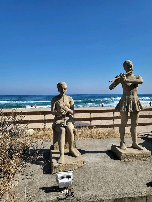 겨울바다의 낭만 가득한 양양 동호해변