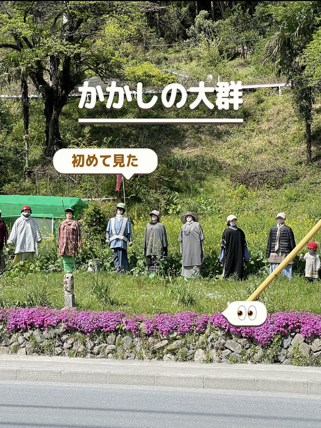 【東京×奥多摩】  パン屋さんの前に出現！かかしの大群