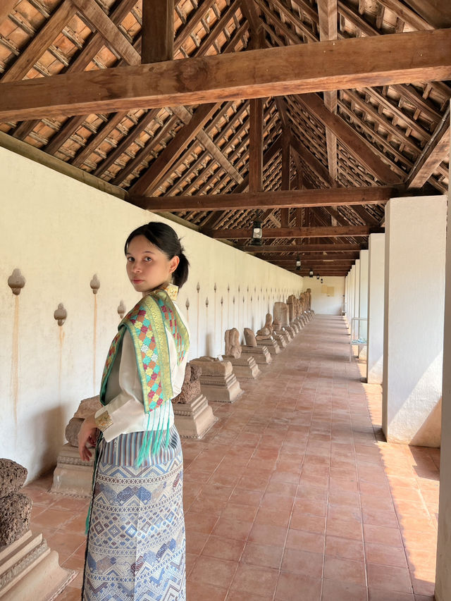 When in Laos, dress like the locals!