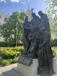 A Spring Morning at the Salt Lake Temple: Blooms and Serenity