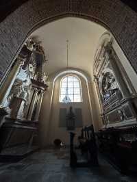 Cathedrals with blue onion cap in Poznan 