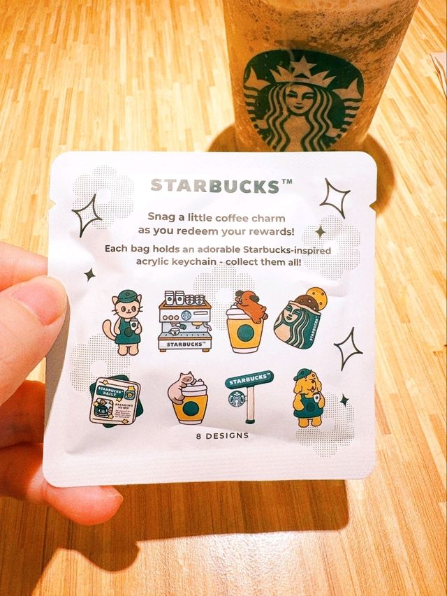 I Got a Free Bag Charm at Starbucks!