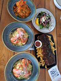 🍽️ มื้อกลางวันที่ The Boat Shed, Sydney