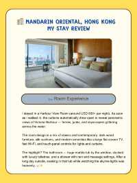 🏨 Mandarin Oriental, Hong Kong – My Stay Review