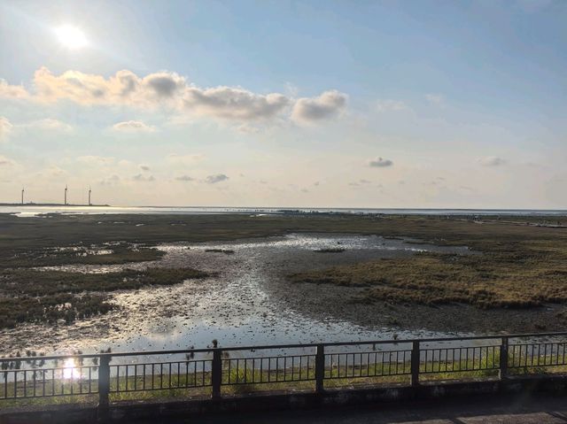 台中高美濕地絕美浪漫的日落打卡點🌅