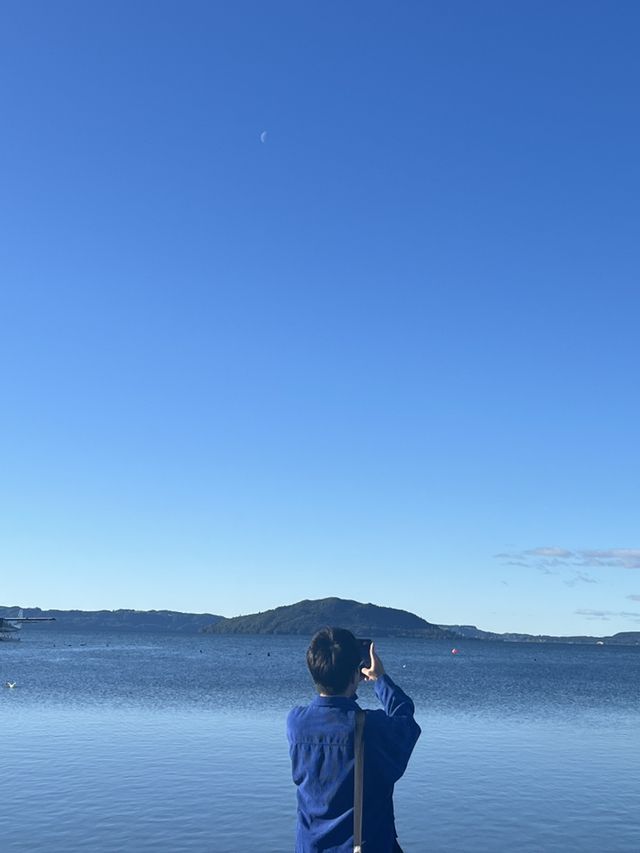 🇳🇿🦢 Rotorua's Swan Lake: Where Emerald Waters Meet Sapphire Skies! 🌊