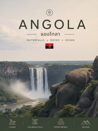Angola 🇦🇴 is perfect for road trips, waterfalls, rocky mountains, and Atlantic coastal towns. The best place for a first trip is Luanda, Kalandula Falls, and Pedras Negras de Pungo Andongo, which the country's tourism agency considers key attractions in the region. I recommend 5 days; it's a good amount of time, no need to rush down to Namibe or Lubango in one trip. 📅 5-Day Itinerary:

Day 1: Luanda 🇦🇴
Take a break from your flight and visit Fortaleza de São Miguel → Marginal de Luanda → Ilha do Cabo. In the evening, have local food and return to the hotel. It's not advisable to walk alone at night, as Luanda still has a relatively high rate of theft and armed robbery.

Day 2: Luanda → Kalandula
Depart early in the morning with a car and driver. Today is a full road trip. Arrive and stay near Kalandula. It's not recommended to drive at night.

Day 3: Kalandula Falls 💦
Dedicate today to Kalandula Falls. The waterfall is one of the government's "7 Wonders of Angola."
Stay another night in this area to avoid rushing back.

Day 4: Pedras Negras → Malanje 🪨
Visit Pedras Negras de Pungo Andongo, a massive rock formation that is one of Angola's iconic landscapes. Then stay overnight in Malanje or begin the return journey if a driver and sufficient time are available.

Day 5: Return to Luanda
Return to the city at a leisurely pace. Stay the last night in Luanda and fly the next day. This will allow for better road and traffic management.

🏨 Recommended Accommodation

In Luanda, for a central location and a good standard hotel, choose EPIC SANA Luanda Hotel, which offers airport shuttle service that can be booked in advance.

For an even higher-end option, consider the InterContinental Luanda Miramar.

In the Kalandula area, Pousada Calandula is a good choice for a day trip back to Luanda after a visit to Kalandula.

🍴 Restaurants

For a simple and not-too-fancy meal in Luanda, try Restaurante Churrascaria Nandinhos.

Must-try dishes include Muamba de Galinha (chicken with palm sauce), Calulu, Funge (grilled fish), and seafood. The official Angola tourism website highlights Muamba, Calulu, and Funge as key national dishes.

📌 Tips

Hiring a car with a driver is highly recommended for the Luanda–Malanje route, especially for your first trip. Travel only during the day, as roads outside the city are unpredictable, lack streetlights, and some areas may still have unexploded ordnance.

My recommended time for a first trip is approximately June–September. The weather is relatively dry, making road trips easier. However, to see Kalandula with its abundant water, later in the year during the rainy season offers a more spectacular view, albeit with more challenging roads.

Regarding visas, Angola has an official Online Tourism Visa system for SMEs. For those requiring a visa, your passport must have more than 6 months of validity remaining, and online applications are processed directly through the government. Thai passport holders should select the SME nationality system to check the latest eligibility criteria before purchasing non-refundable tickets.

Regarding security, the US has classified Angola as Level 2: Exercise Increased Caution in March 2026, but upgraded the Luanda metropolitan area to Reconsider Travel due to crime concerns. The FCDO has issued particularly strong warnings for Cabinda and certain areas along the DRC border, which are not included in this route.

✨ Summary

Day 1 — Luanda
Day 2 — Kalandula Falls
Day 3 — Kalandula Falls
Day 4 — Pedras Negras + Malanje
Day 5 — Return to Luanda

For a first-time trip, 5 days is ideal, allowing you to see the capital city, massive waterfalls, and unique rock formations without excessive travel time across borders. 🇦🇴