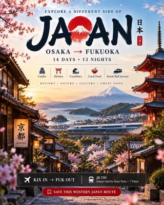 日本西部奇境之旅：從大阪到福岡的14天精彩旅程🇯🇵💨
