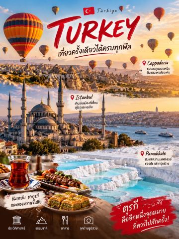 🇹🇷 ตุรกี เที่ยวครั้งเดียวได้ครบทุกฟีล