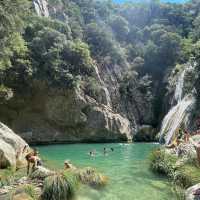 Polylimnio Waterfalls Greece 🗺️