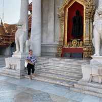 visiting The Marble Temple in Bangkok