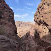 Hiking in the hills of Petra