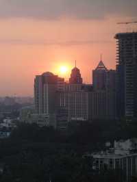 Sunset over Bengaluru from the 13th Floor