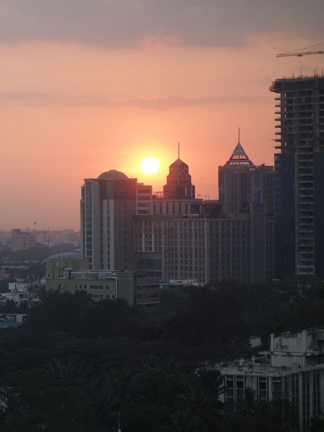 Sunset over Bengaluru from the 13th Floor