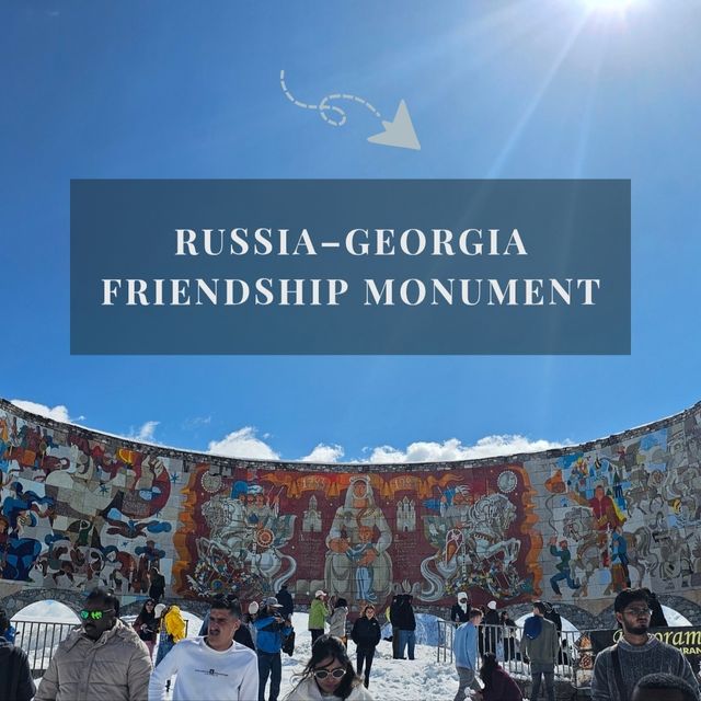 Russia-Georgia Friendship Monument, Gudauri, Georgia 🇬🇪