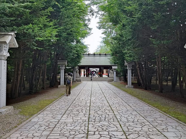 The best shrine in the eastern of Hokkaido where the snow fairy Shimaenaga comes
