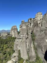 The Meteora Monasteries in Greece are a great place for hiking.