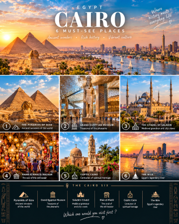 Cairo 🇪🇬 — 6 EXTRAORDINARY PLACES YOU NEED TO EXPERIENCE
