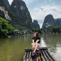 Yulong river Bamboo rafting, Yangshuo 