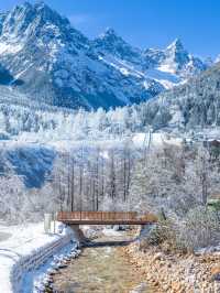 毕棚沟雪景：冬日裡的童話世界