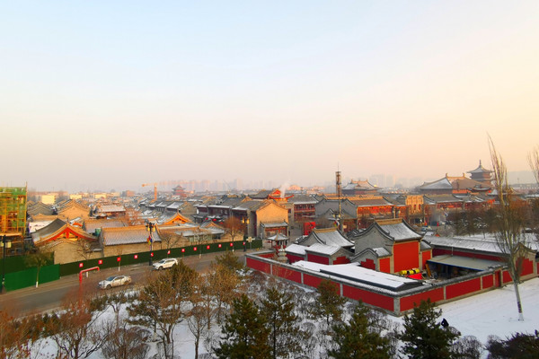A winter walk in Datong City Tower | Trip.com Datong