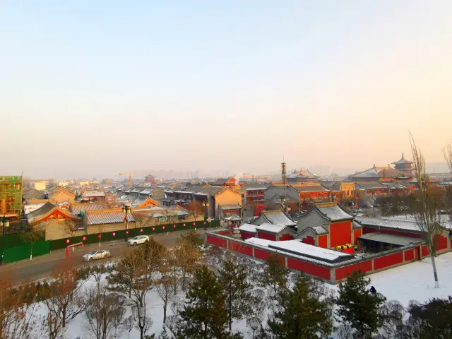 เดินเล่นในเมือง Datong ในวันหนาว