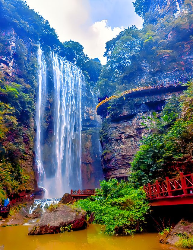 三峽大瀑布，風景很治癒，拍照很美